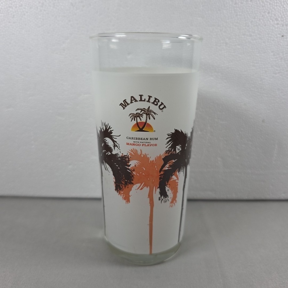 Malibu‎ Caribbean White Rum Mango Liqueur Drinking Glass